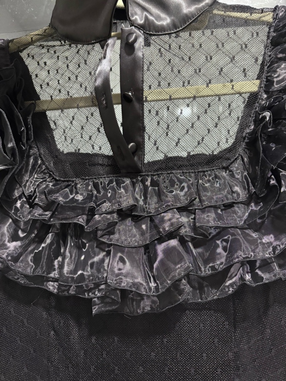 Dolls Kill Widow Swiss Dot Gown - Picture 2 of 3
